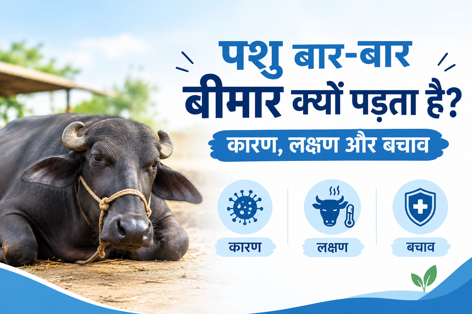 पशु बार-बार बीमार क्यों पड़ता है? जानिए कारण, लक्षण और बचाव के उपाय